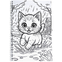 Раскраска "100 картинок. Котики"