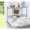Полка Comf-Pro MINI SMART задняя, 840х620х240 мм, дуб белый, c доской белой - 3