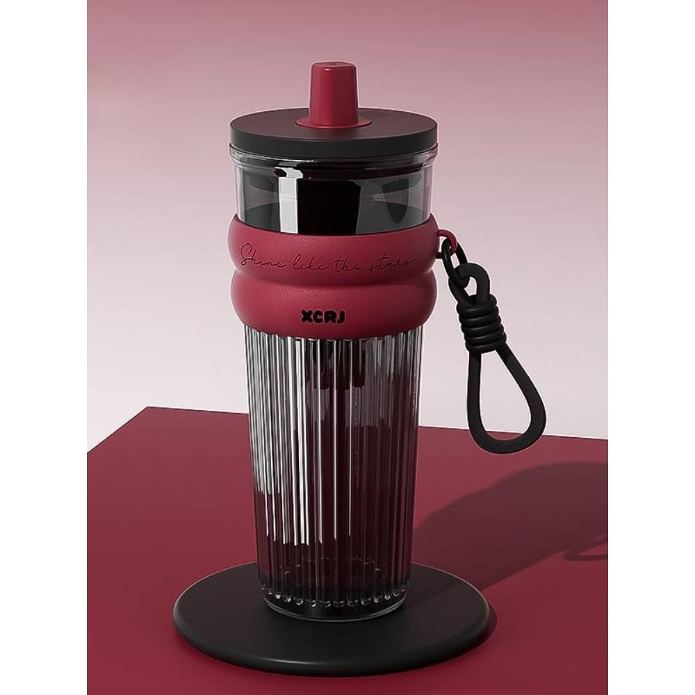 Кружка термическая "Тамблер Heat", 750 мл., пластик, черный, красный - 2