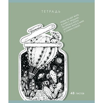 Тетрадь "Внутренний мир", А5, 48 листов, клетка, ассорти - 3