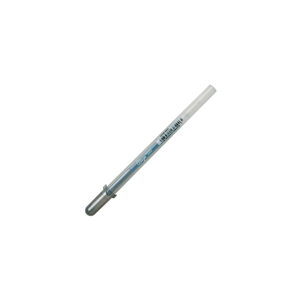 Ручка гелевая "Gelly Roll Glaze", 0.6 мм, прозрачный, стерж. серебристый
