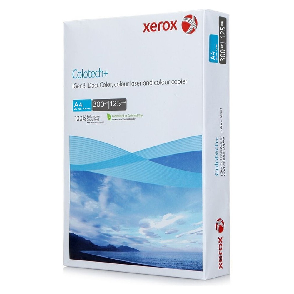 Бумага для лазерной печати "Xerox Colotech+", A4, 125 листов, 300 г/м2