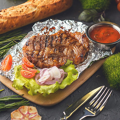 Фольга алюминиевая пищевая, стандарт, 29х100 см/м, 8 мкн - 4