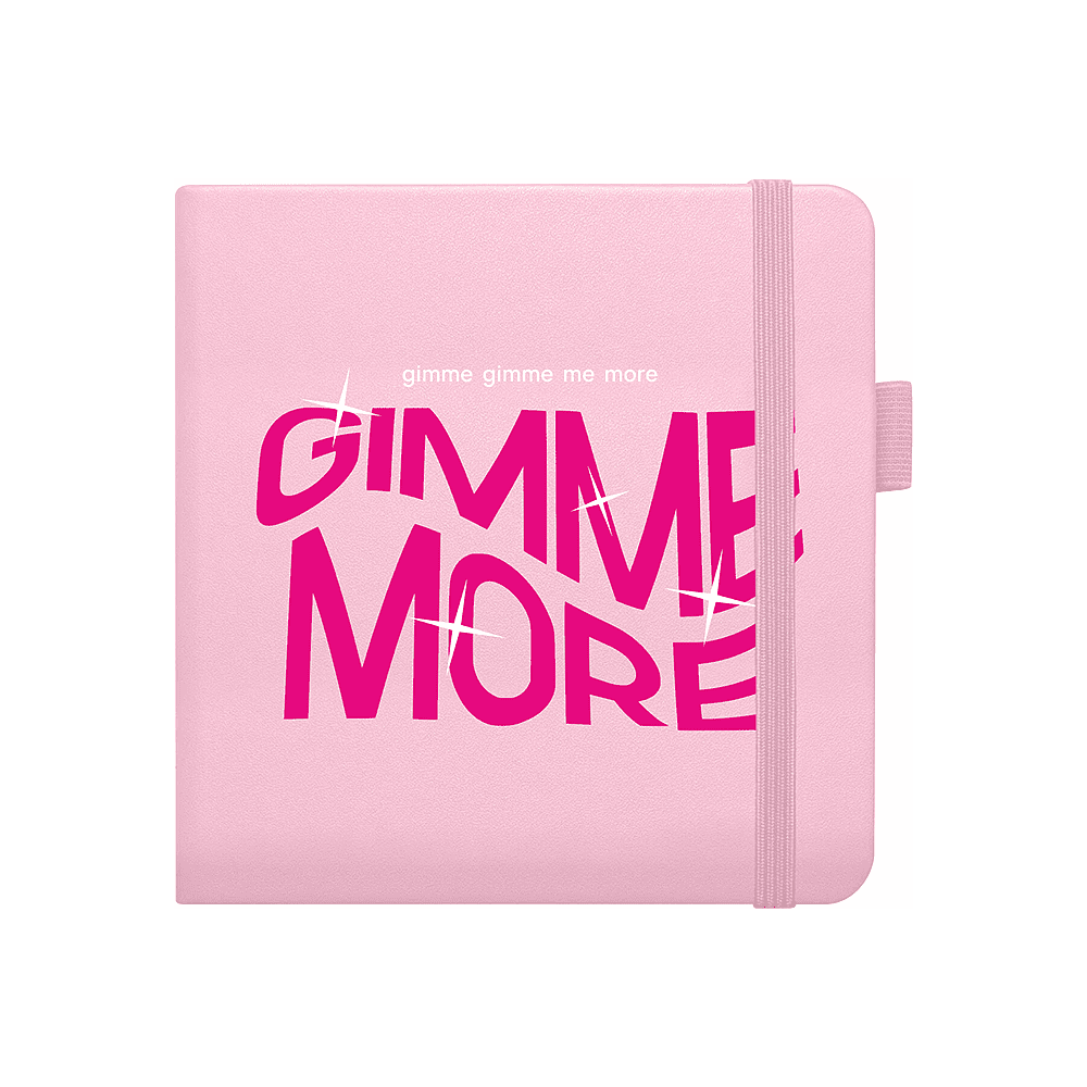 Скетчбук "Gimme more", 12x12 см, 140 г/м2, 80 листов, розовый