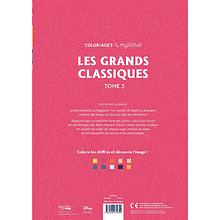 Раскраска по номерам на французском языке "Coloriages mystères Disney - Les Grands classiques. Tome 3" 