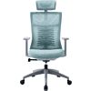 Кресло для руководителя EVOLUTION "FISHBONES", ткань, сетка, пластик, аквамарин - 2