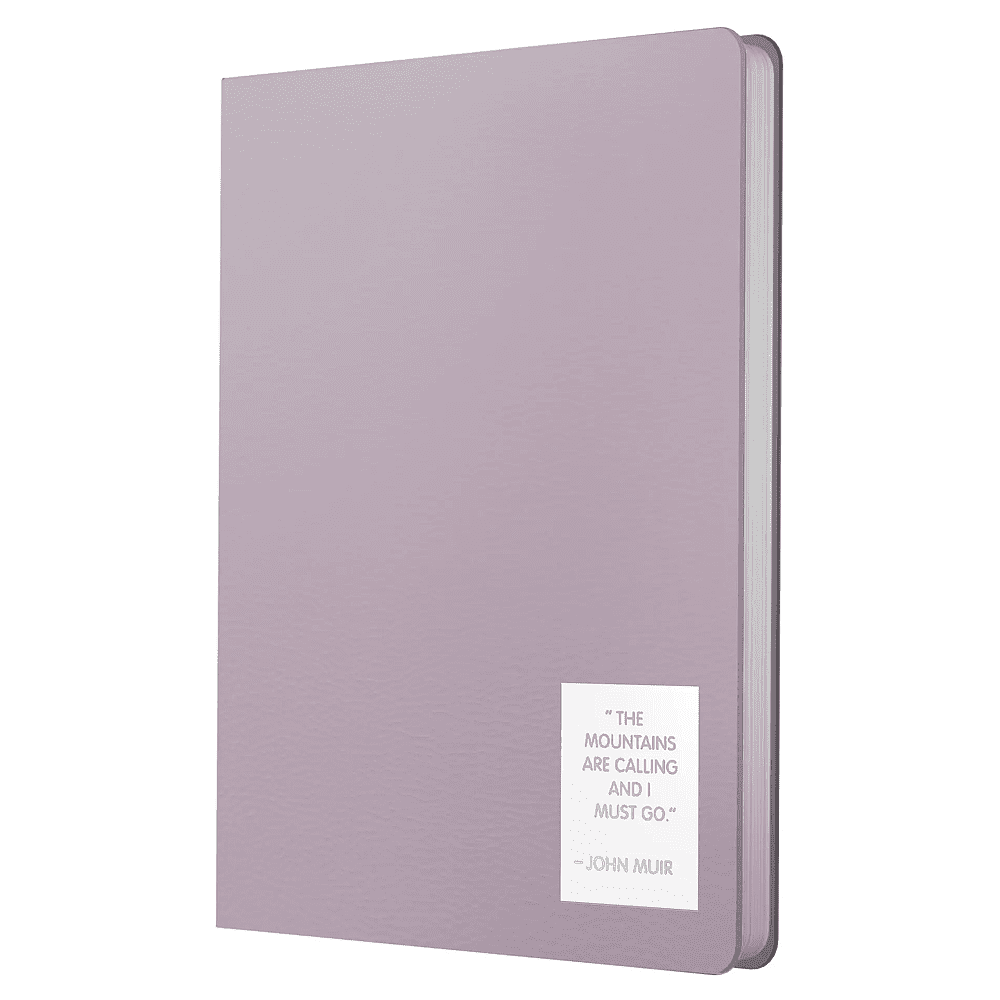 Ежедневник недатированный "Nuances. Эустома", A5, 152 листа, фиолетовый