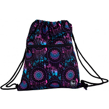 Мешок для обуви "Dreamcatcher", 38x45 см, черный, фиолетовый