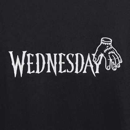 Набор сувенирный «Футболка оверсайз «Wednesday», унисекс, черный, M-L + Стикерпак «Wednesday», А6» - 5