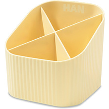 Подставка для канцелярских мелочей Han "Re-X-Loop", пастельный желтый