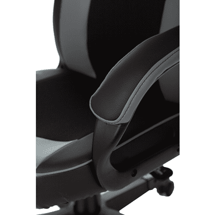 Кресло игровое Бюрократ Zombie GAME 17 экокожа, ткань, черный, серый - 5
