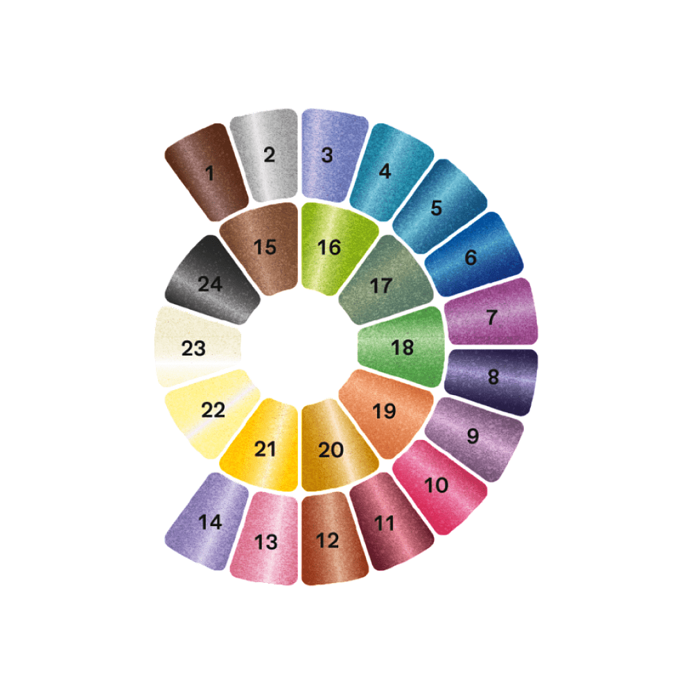 Краски акварельные металлик "Himi", набор, 24 цвета - 10