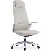 Кресло компьютерное SitZone CH-515A, кожа, алюминий, белый