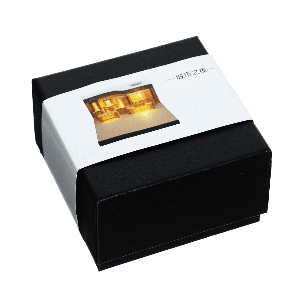 Блок бумаги для заметок 3D "Город с подсветкой", 45х80 мм, 170 листов - 3