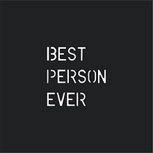 Кружка "Best person ever", фарфор, 360 мл, черный