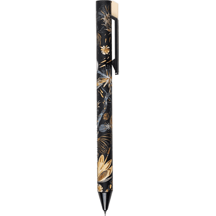 Набор гелевых ручек "Click.Flora", 0.38 мм., ассорти, черный, 3 штук - 6