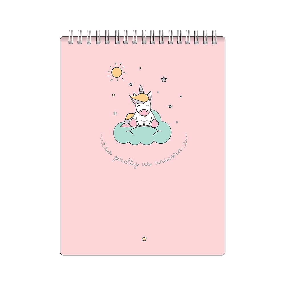 Альбом для рисования "Magic", 156х207 мм, 45 листов, на спирали, розовый