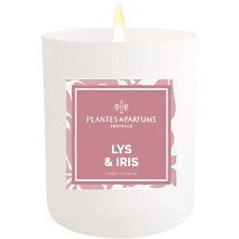 Свеча ароматическая PLANTES&PARFUMS "Lily & Iris", 180 гр