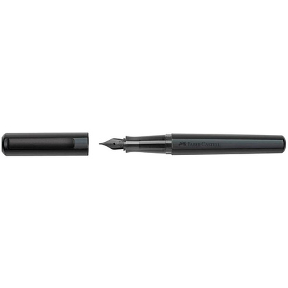 Ручка перьевая "Hexo Black", F, матовый черный, патрон черный - 2