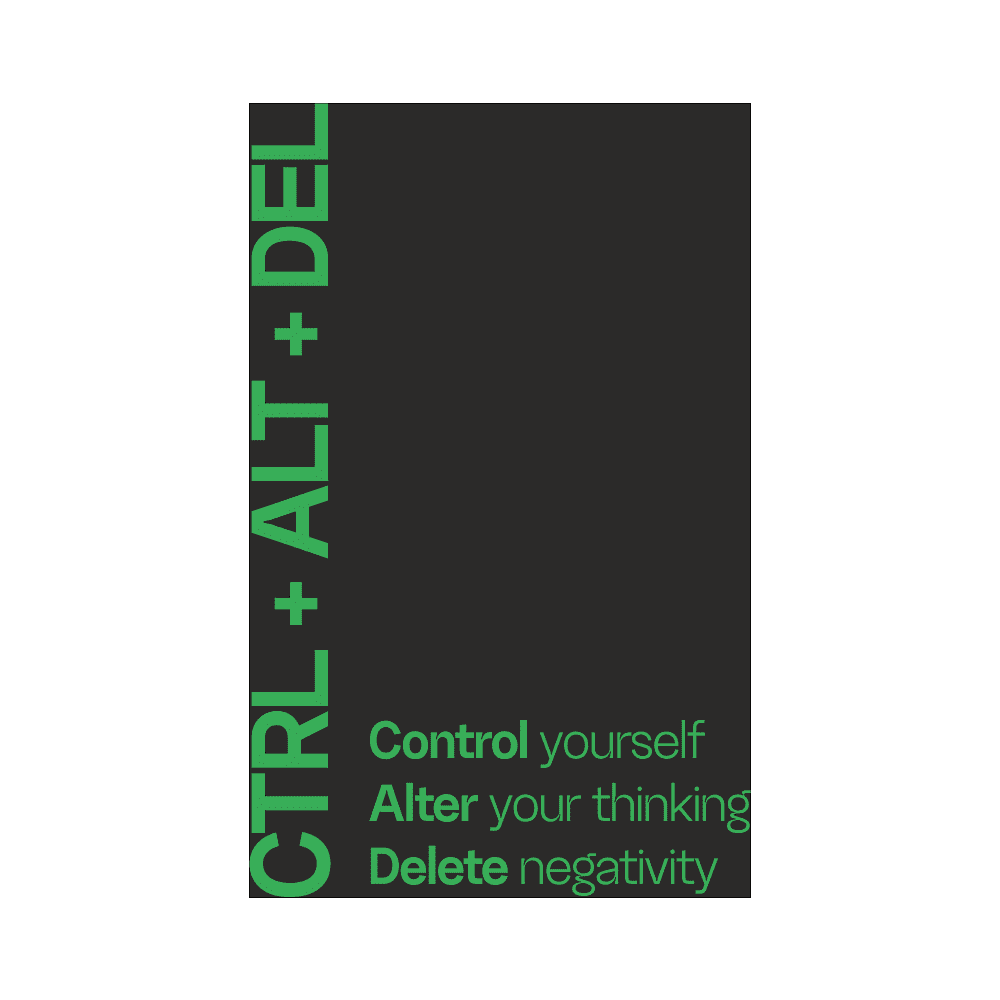 Ежедневник недатированный "Ray. CTRL+ALT+DEL", А5, 272 страницы, в клетку, черный, зеленый - 2