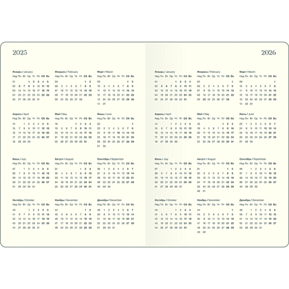 Ежедневник датированный "Universe" на 2025 год, А5, на резинке, мятный  - 5