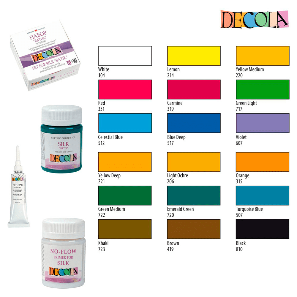 Краска акриловая по шелку перламутровая "Декола", 322 розовая, 50 мл., банка - 3