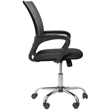 Кресло для персонала ПМК 695 CH ткань, черный, хром