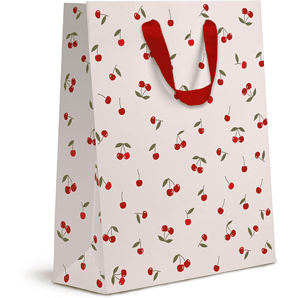 Пакет бумажный подарочный "Cherry Lady", 25.5х31.5х11 см, ассорти - 4