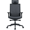 Кресло для руководителя SitZone "CH-312А", ткань, пластик, черный - 2