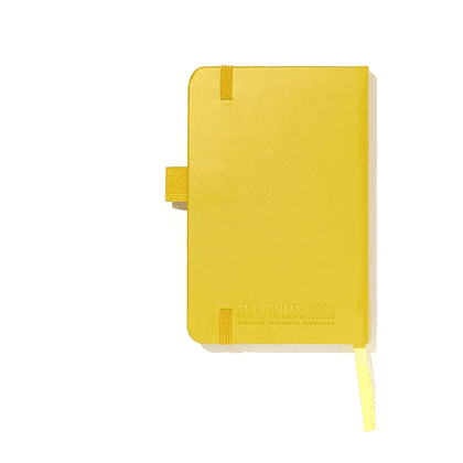 Скетчбук "Sketchmarker", 9х14 см, 140 г/м2, 80 листов, горчичный - 4