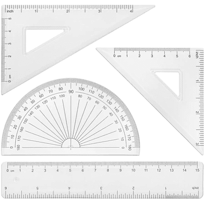 Готовальня "School Kit", 11 предметов, футляр, мятный - 6