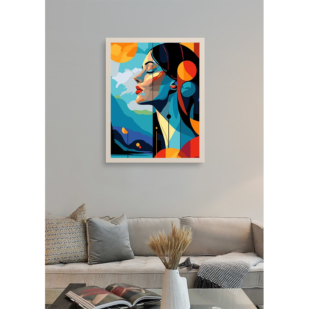 Картина по номерам "Женский портрет абстракция" - 3 Картина по номерам "Женский портрет абстракция" - 3