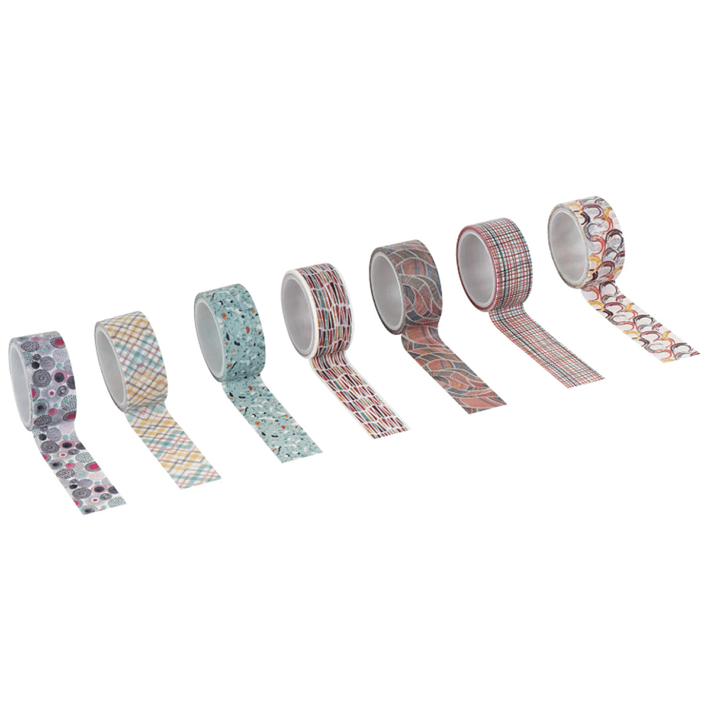 Клейкая лента "Микс №3", 15х3 мм/м, ассорти - 4