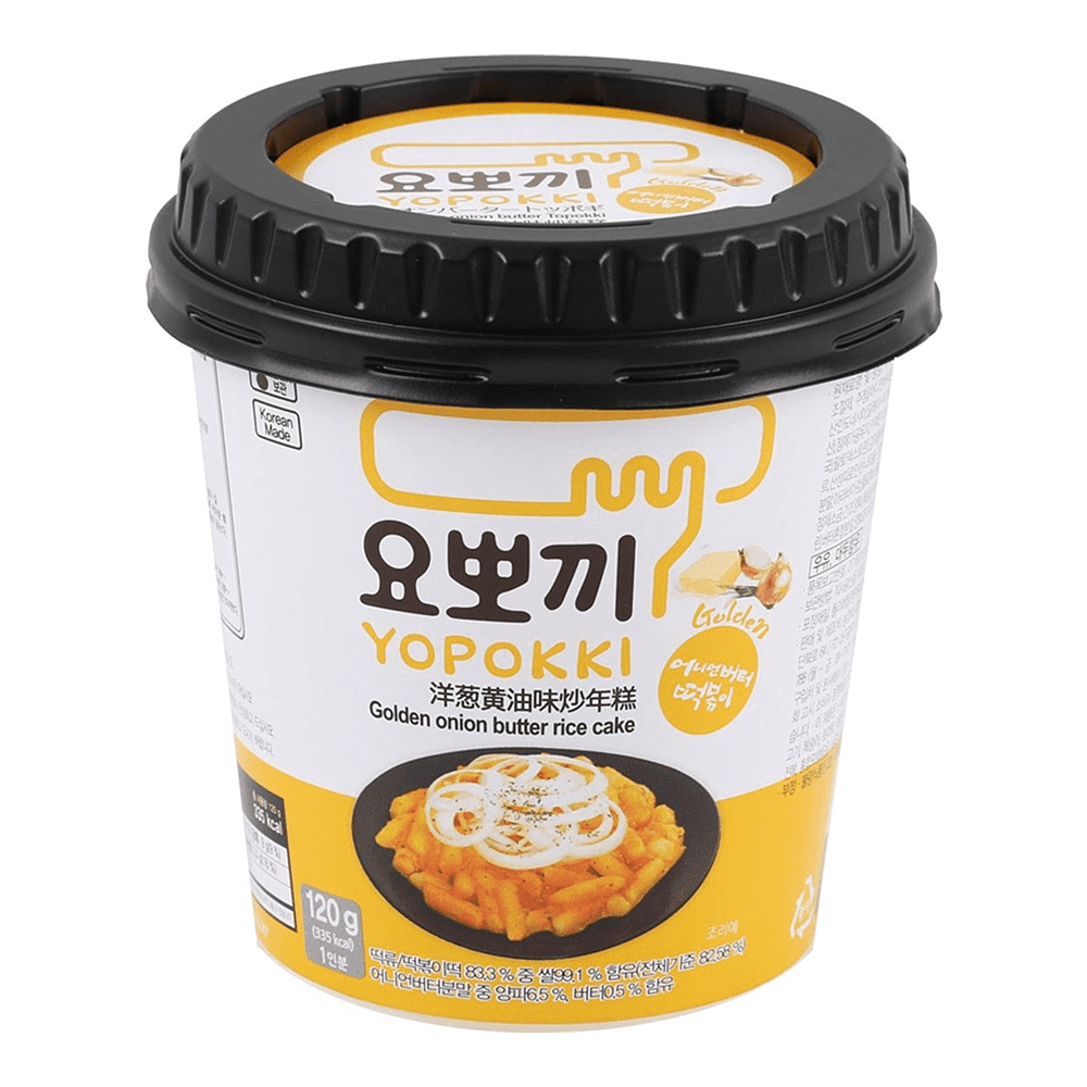Палочки рисовые "Yopokki. Golden onion butter" с маслом золотистого лука, 120 гр.