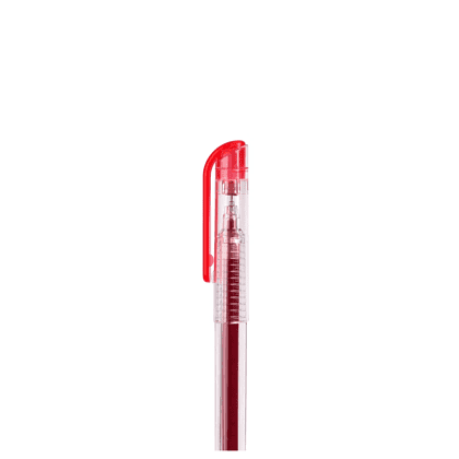 Ручка гелевая "My-Gel Standard", 0.5 мм, прозрачный, стерж. красный - 3