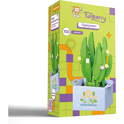 Конструктор "Funberry Toy", "Суккулент", 103 элементов