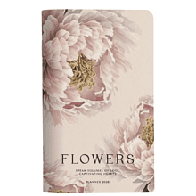 Планнер "Peony", датированный, 108х175 мм, 32 листа, персиковый, 2026