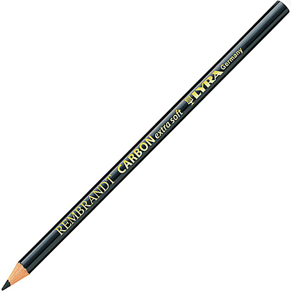 Уголь-карандаш "Rembrandt Carbon" жирный, очень мягкий, черный