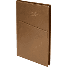 Блокнот "3223-10", А5, 80 листов, линейка, темно-коричневый