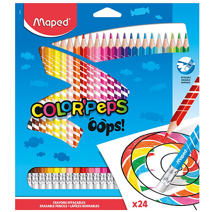 Цветные карандаши Maped "Color' Peps Oops", 24 цвета, -30%