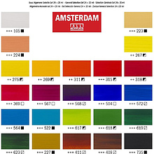 Набор красок акриловых "Amsterdam", 24 цвета