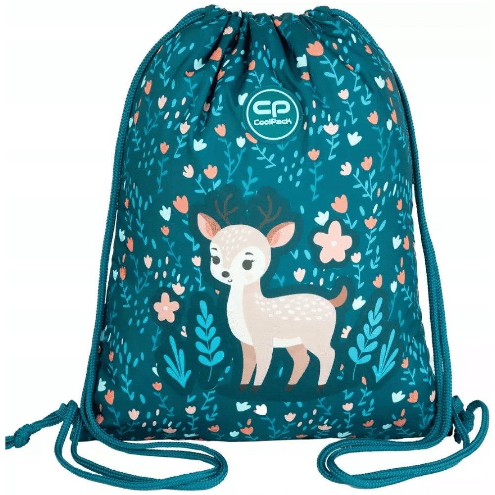 Мешок для обуви CoolPack "Deer", полиэстер, синий