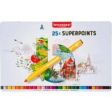 Набор маркеров художественных "Bruynzeel Super Point", 25 шт.