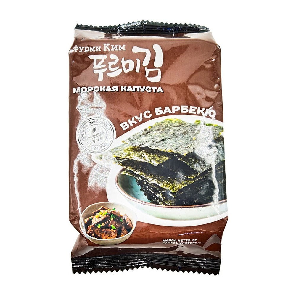 Капуста морская "Furmi Kim", со вкусом барбекю, 5 гр.