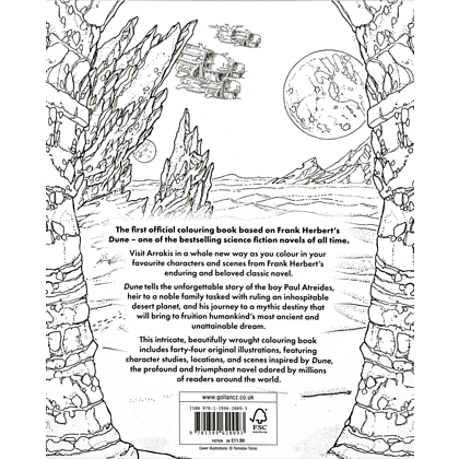 Раскраска на английском языке "Colouring Book. The Official Dune" - 2