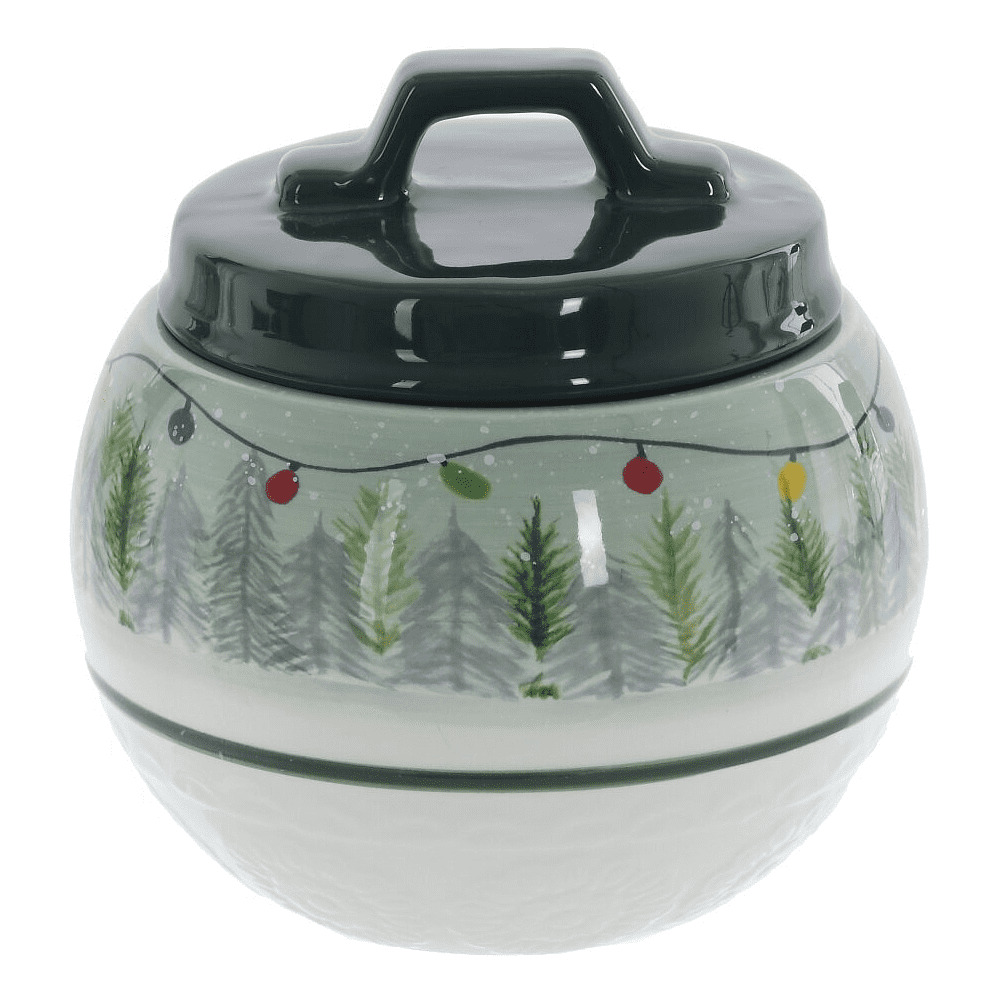 Конфетница керамическая "Рождество", 15 см, разноцветный