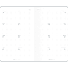 Планнер "April цветы", датированный, 108х175 мм, 32 листа, разноцветный, 2026