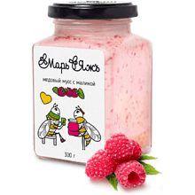 Медовый мусс "МарьЯжъ" с малиной, 300 гр 