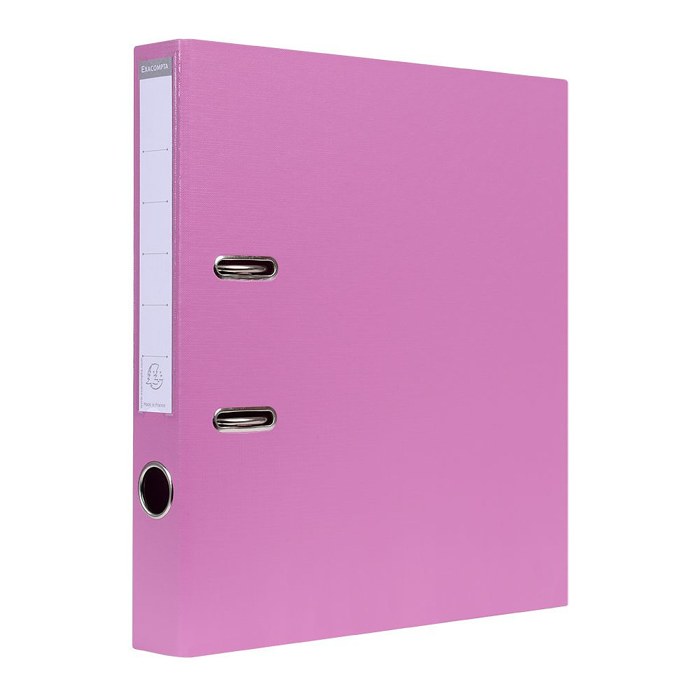 Папка-регистратор "Exacompta", A4, 50 мм, ПВХ, розовый