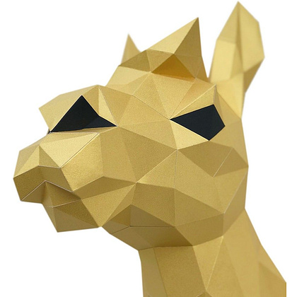 Набор для 3D моделирования "Лама Светлана", золотистый - 4